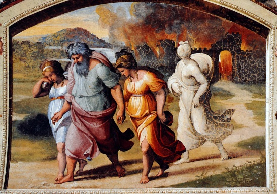 lot and his daughters fleeing sodom