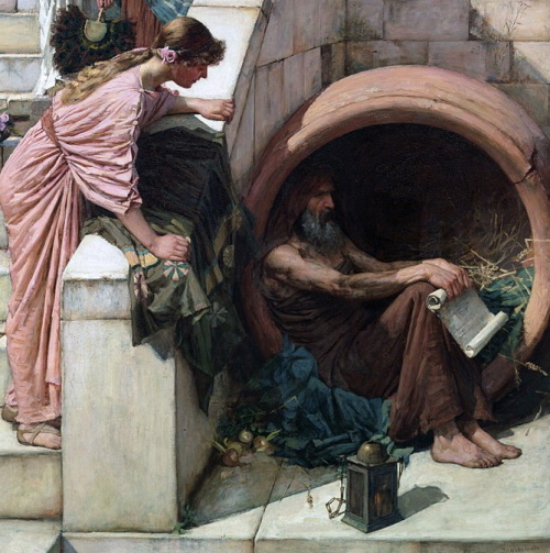 Diogenes
          in his pithos