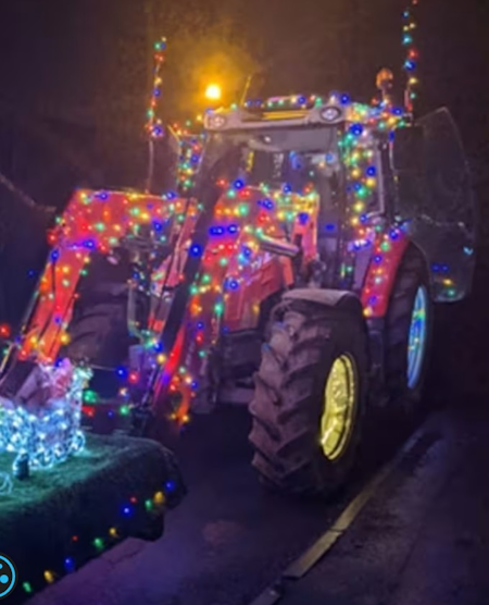 lighted tractor